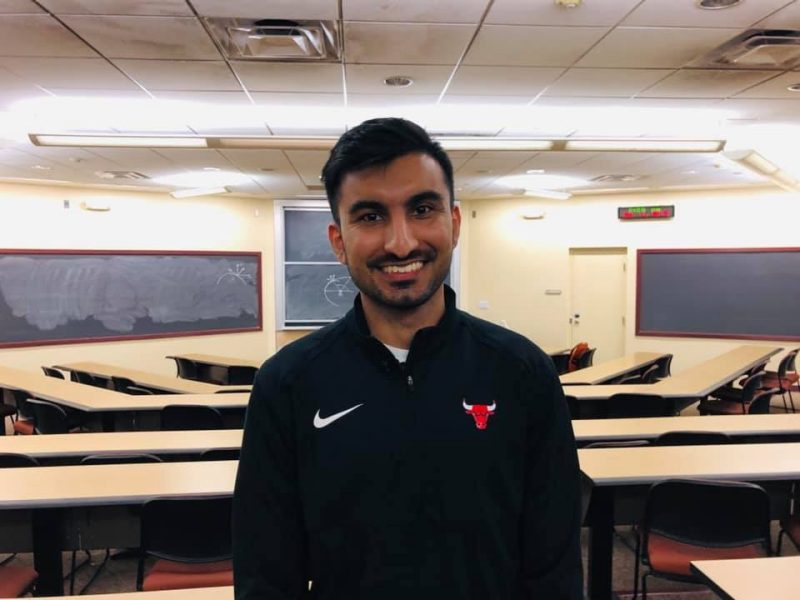 Alumni Faizan Hasnany gives talk at VT on data analytics with the Chicago Bulls